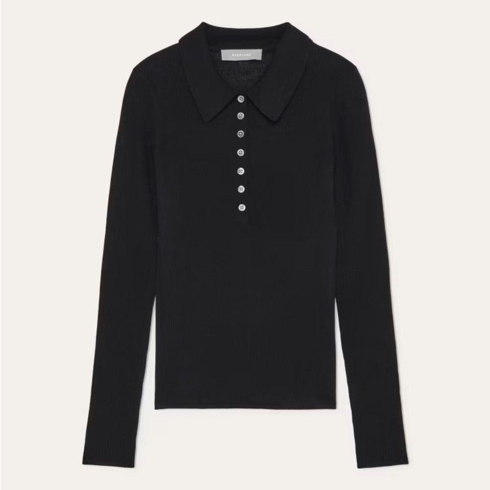 Everlane The Polo In Ultrasoft Merino Wool - Main Image